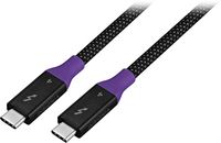 Insignia™ - 3.28ft (1m) Thunderbolt 4 cable, USB-C to USB-C Cable Supports 8K Display / 40Gbps Da... - Large Front