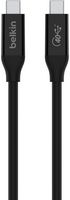Belkin - USB 4 2.6’ USB-C to USB-C Cable with 100W Power Delivery - Black - Large Front
