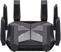 TP-Link - Archer AXE300 AXE16000 Quad-Band Wi-Fi 6E Router - Black - Large Front