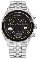 Citizen - CZ Smart 41mm Unisex Stainless Steel Casual Smartwatch with Stainless Steel Bracelet - ... - Large Front