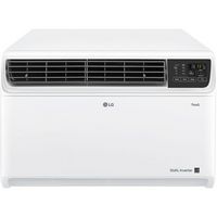 LG - 1,000 Sq. Ft. 18,000 BTU Smart Window Air Conditioner - White - Large Front