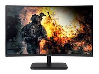 Acer - AOPEN 27HC5R Vbiipx 27” LED FHD Curved FreeSync Monitor (DisplayPort, HDMI ) - Black - Large Front