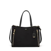 TUMI - Voyageur Valetta Large Tote - Black/Gold - Large Front