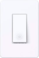 TP-Link - Tapo Smart Wi-Fi Light Switch with Matter - Replaces Most Traditional Switches - White - Large Front