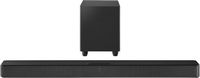 Insignia™ - 2.1-Channel Soundbar with Wireless Subwoofer and DTS:Virtual X - Black - Large Front