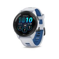 Garmin - Forerunner 265 GPS Smartwatch 46 mm Fiber-reinforced polymer - Black/Whitestone - Large Front