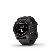Garmin - fenix 7S Pro Sapphire Solar GPS Smartwatch 42 mm Fiber-reinforced polymer - Carbon Gray ... - Large Front