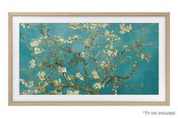 Samsung - 32” The Frame Customizable Bezel - Modern Teak - Large Front