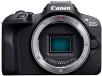 Canon - EOS R100 4K Video Mirrorless Camera (Body Only) - Black - Large Front