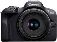 Canon - EOS R100 4K Video Mirrorless Camera 2 Lens Kit with RF-S18-45mm and RF-S55-210mm Lenses -... - Large Front