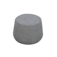Lifestyle Solutions - Cornish Ottoman - Gray - Large Front
