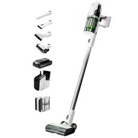 Greenworks - 24 Volt Stick Vacuum with 4ah Battery, Attachments, & Charger - White - Large Front