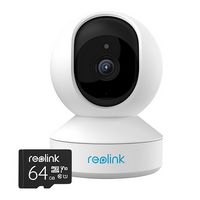 Reolink - Smart 4MP Indoor Super HD 64GB Security Camera with Motion Spotlights - White - Large Front
