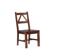 Linon Home Décor - Tressa Solid Wood Chair - Antique Tobacco Brown - Large Front