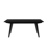 Walker Edison - Scandi Coffee Table - Black - Large Front