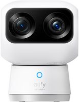 eufy - S350 Indoor Wired 4K PTZ Security Camera with Dual Lens - White - Large Front