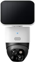 eufy - S340 Outdoor Solar Powered 3K PTZ Security Camera with Dual Lens - White - Large Front