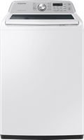 Samsung - 4.6 Cu. Ft. High-Efficiency Smart Top Load Washer with ActiveWave Agitator - White - Large Front