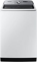 Samsung - 5.5 Cu. Ft. High-Efficiency Smart Top Load Washer with Super Speed Wash - White - Large Front