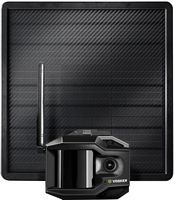 Vosker - V300 Ultimate Outdoor Wireless 1080p Security System with External Solar Panel - Black - Large Front