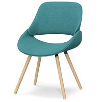 Simpli Home - Malden Bentwood Dining Chair - Turquoise Blue - Large Front