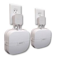 Mount Genie - The Easy Outlet Mount For eero Pro 6 and eero Pro 6E (2-pack) - White - Large Front