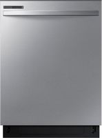 Samsung - 24” Top Control Built-In Hybrid Stainless Steel Tub Dishwasher with Height-Adjustable R... - Large Front