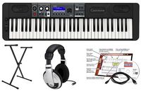 Casio - CT-S1000V Portable Keyboard with 61 Keys and Vocal Synthesis - Black - Large Front