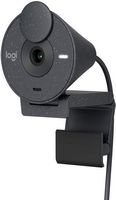 Logitech - Brio 300 1920x1080p USB-C Webcam with Privacy Shutter - Graphite - Large Front