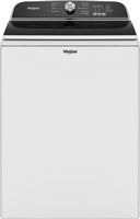 Whirlpool - 5.3 Cu. Ft. High Efficiency Top Load Washer with Deep Water Wash Option - White - Large Front