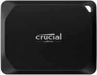 Crucial - X10 Pro 2TB USB-C External SSD - Black - Large Front