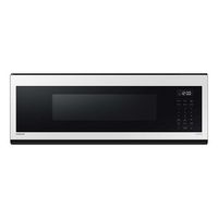 Samsung - BESPOKE 1.1 cu. ft SLIM Over-the-Range Microwave with 400 CFM Hood Ventilation, Wi-Fi a... - Large Front