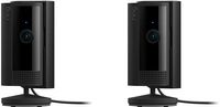 Ring - 2-Pack Indoor Plug-In 1080p Security Camera (2nd-Generation) with Privacy Cover - Black - Large Front