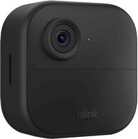 Blink - Outdoor 4 1-Camera Wireless 1080p Security System with Up to Two-year Battery Life - Black - Large Front