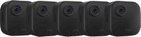 Blink - Outdoor 4 5-Camera Wireless 1080p Security System with Up to Two-year Battery Life - Black - Large Front