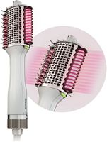 Shark - SmoothStyle Heated Comb and Blow Dryer Brush, Dual Mode, For All Hair Types - Silk - Large Front