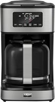 bella PRO - 12-Cup Programmable Coffee Maker - Stainless Steel - Large Front