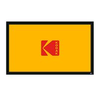 Kodak - 120” Projector Screen, 160° Angle Fixed Frame Projector Screen with Velvet Frame & Wall M... - Large Front