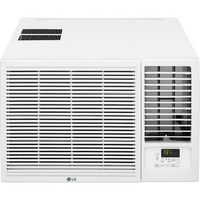 LG - 18,000 BTU 230V Window-Mounted Air Conditioner with 12,000 BTU Supplemental Heat Function - ... - Large Front