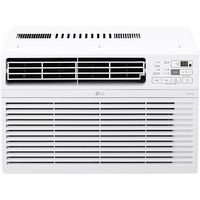 LG - 350 Sq. Ft 8,000 BTU Window Mounted Air Conditioner - White - Large Front