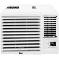 LG - 350 Sq. Ft 7,5000 BTU Window Mounted Air Conditioner with 3,850 BTU Heater - White - Large Front