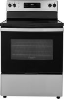 Insignia™ - 5 Cu. Ft. Freestanding Electric Range - Stainless Steel - Large Front