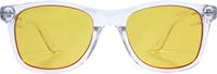 Kreedom - Knox Gaming Glasses with Microfiber Case - Gloss Crystal Clear - Large Front