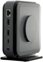 j5create - USB-C Dual 4K HDMI Docking Station with 15W Wireless Charging - Space Grey - Large Front