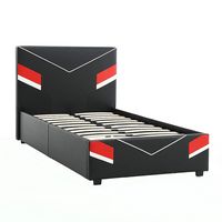 X Rocker - Orion eSports Twin Gaming Bed Frame - Black/Red - Large Front