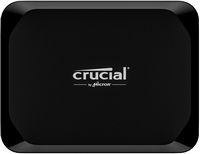 Crucial - X9 2TB External USB-C SSD - Black - Large Front