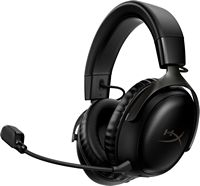 HyperX - Cloud III Wireless Gaming Headset for PC, PS5, PS4, and Nintendo Switch - Black - Large Front