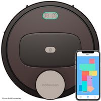 bObsweep - PetHair Appetite Wi-Fi Connected Robot Vacuum and Mop - Coffee - Large Front