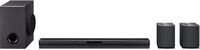 LG - 4.1 ch Sound Bar with Wireless Subwoofer and Rear Speakers - Black - Large Front