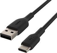 Belkin - BoostCharge USB-C to USB-A Cable 6.6ft - Black - Large Front